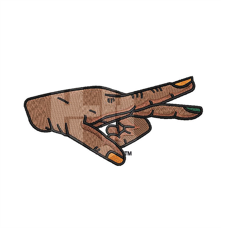 Rattler Strike Fingers Dad Hat (Orange)