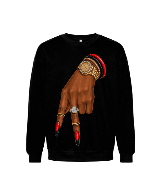 A-town Blazer Crewneck - Black (UNISEX)