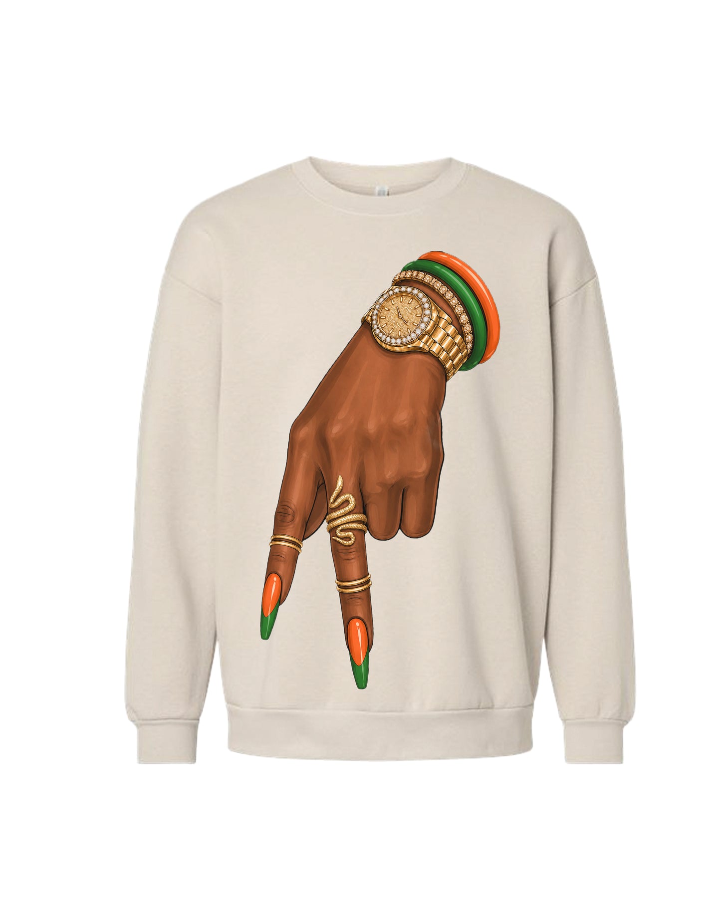 A-town Rattler Crewneck - Bone