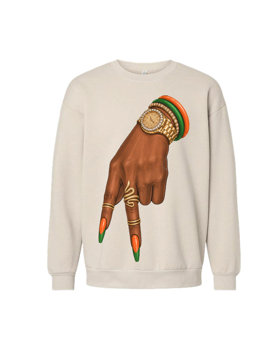 A-town Rattler Crewneck - Bone