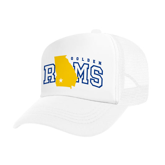 RAMS Star Of GA Hat (White)