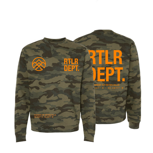 Rtlr Dept Crew Neck Sweatshirt - Camo