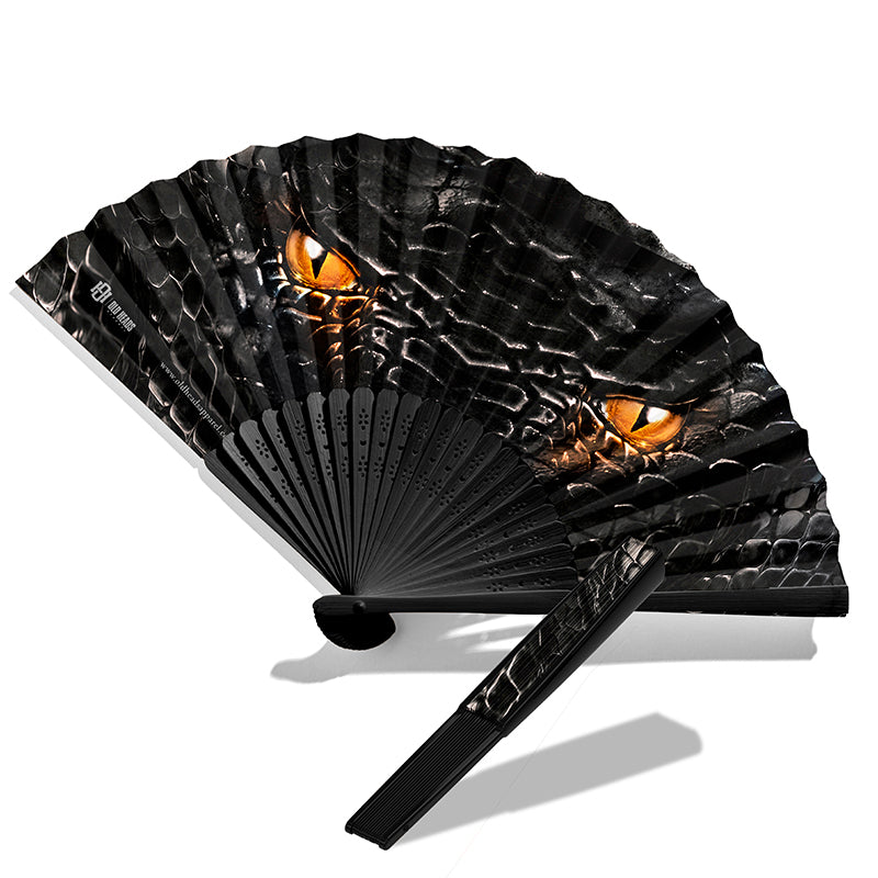 Rattler Gaze Folding Fan