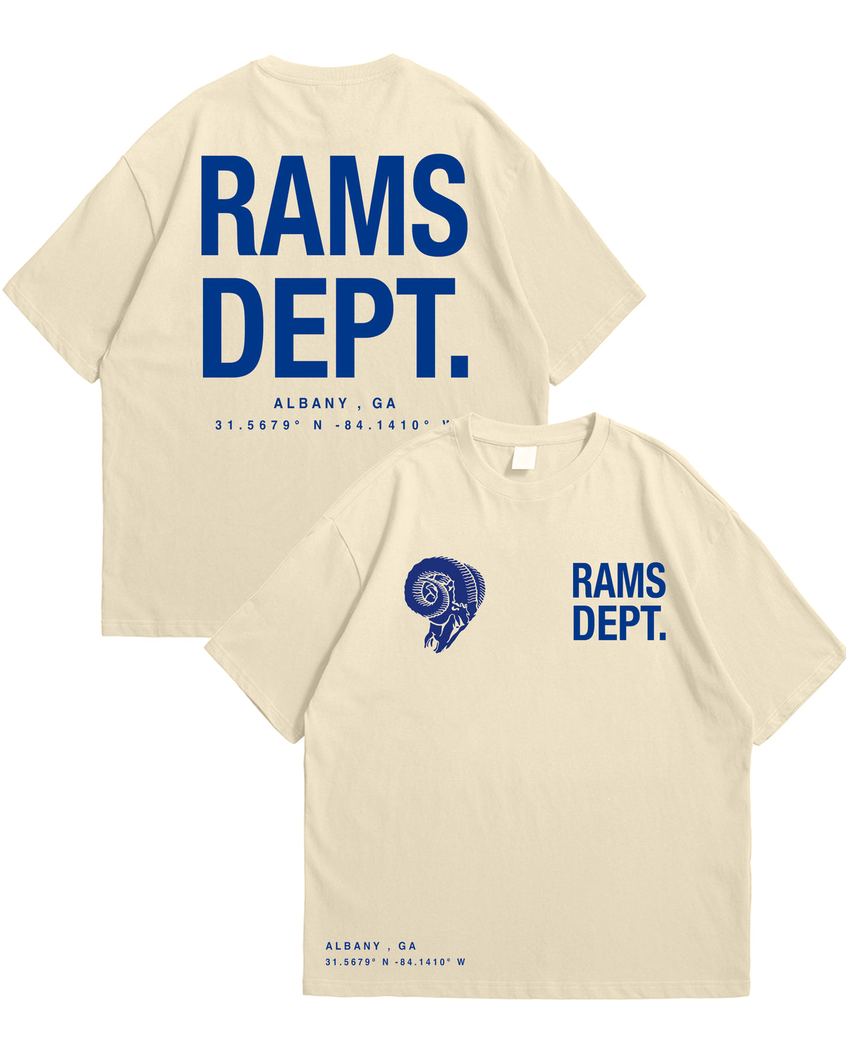 Rams Dept. Oversize Tee (Cream)