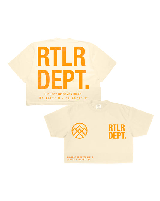 Rtlr Dept. Oversize Tee & Crop (Cream)