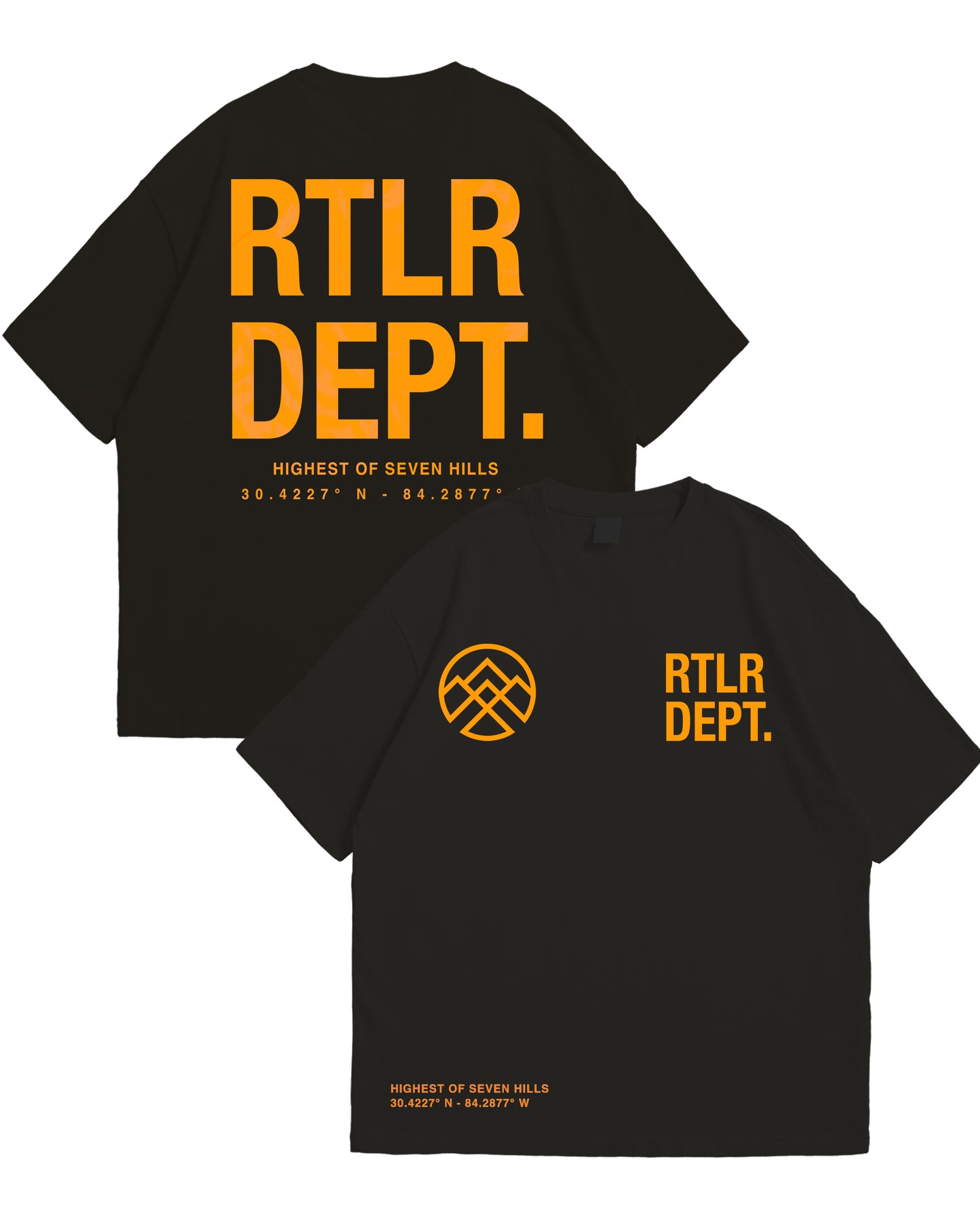 Rtlr Dept. Oversize Tee  & Crop (Black)