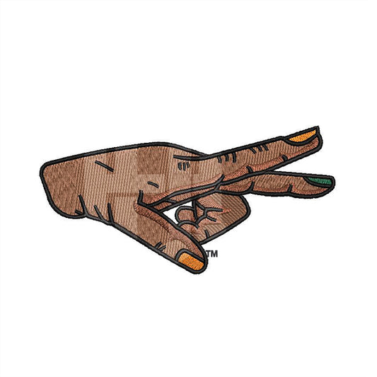 Rattler Strike Fingers Dad Hat (Orange)