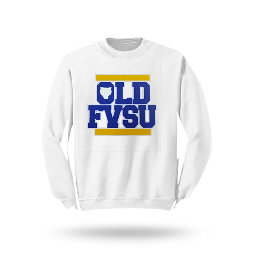 Old FVSU Crew Neck - White