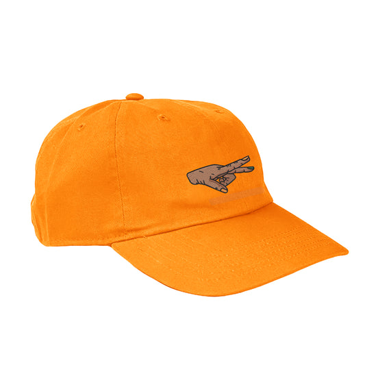 Rattler Strike Fingers Dad Hat (Orange)