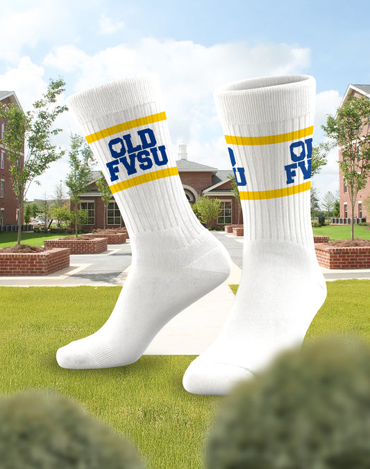 Old FVSU Crew Socks