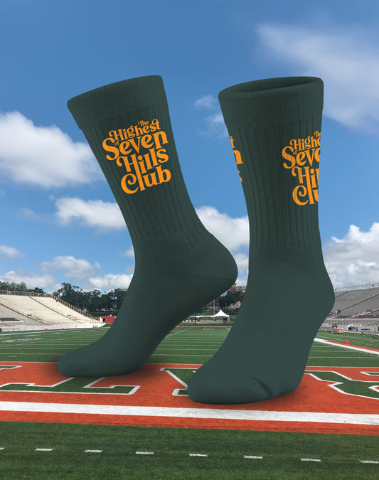 Highest of seven hills socks (Green)